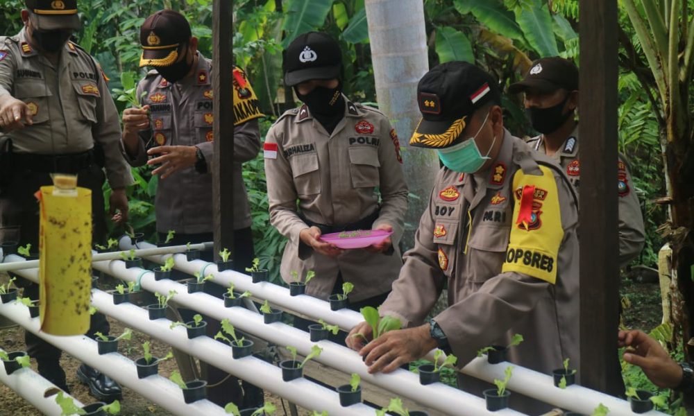 Polres Lingga Manfaatkan Lahan Kosong Kembangkan Budidaya 